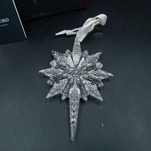 Waterford Crystal 2018 Snowstar Ornament Lighting Season 5 Inch #40033462 Box - Picture 2 of 10